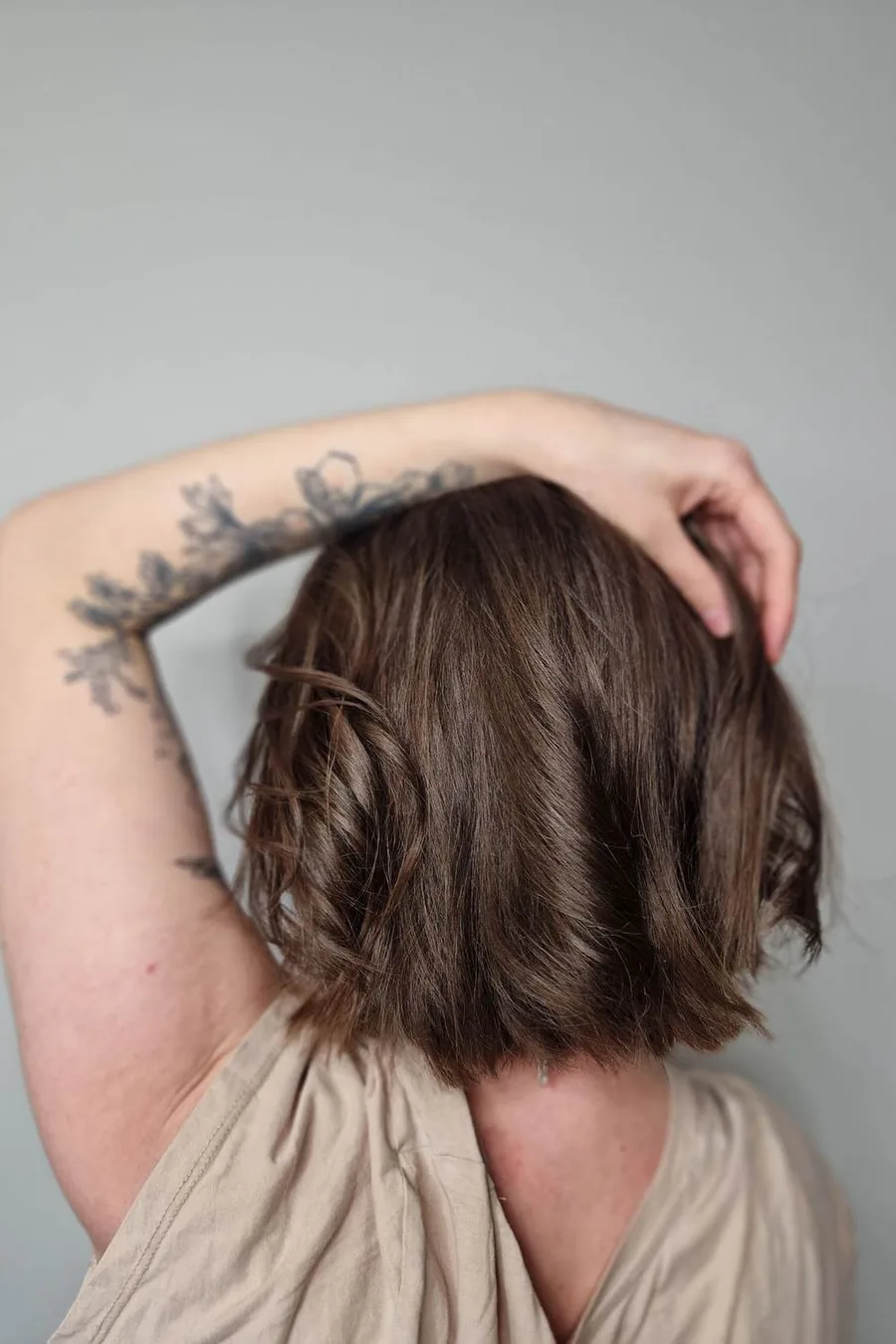 8. The textured French bob (choppy ends)