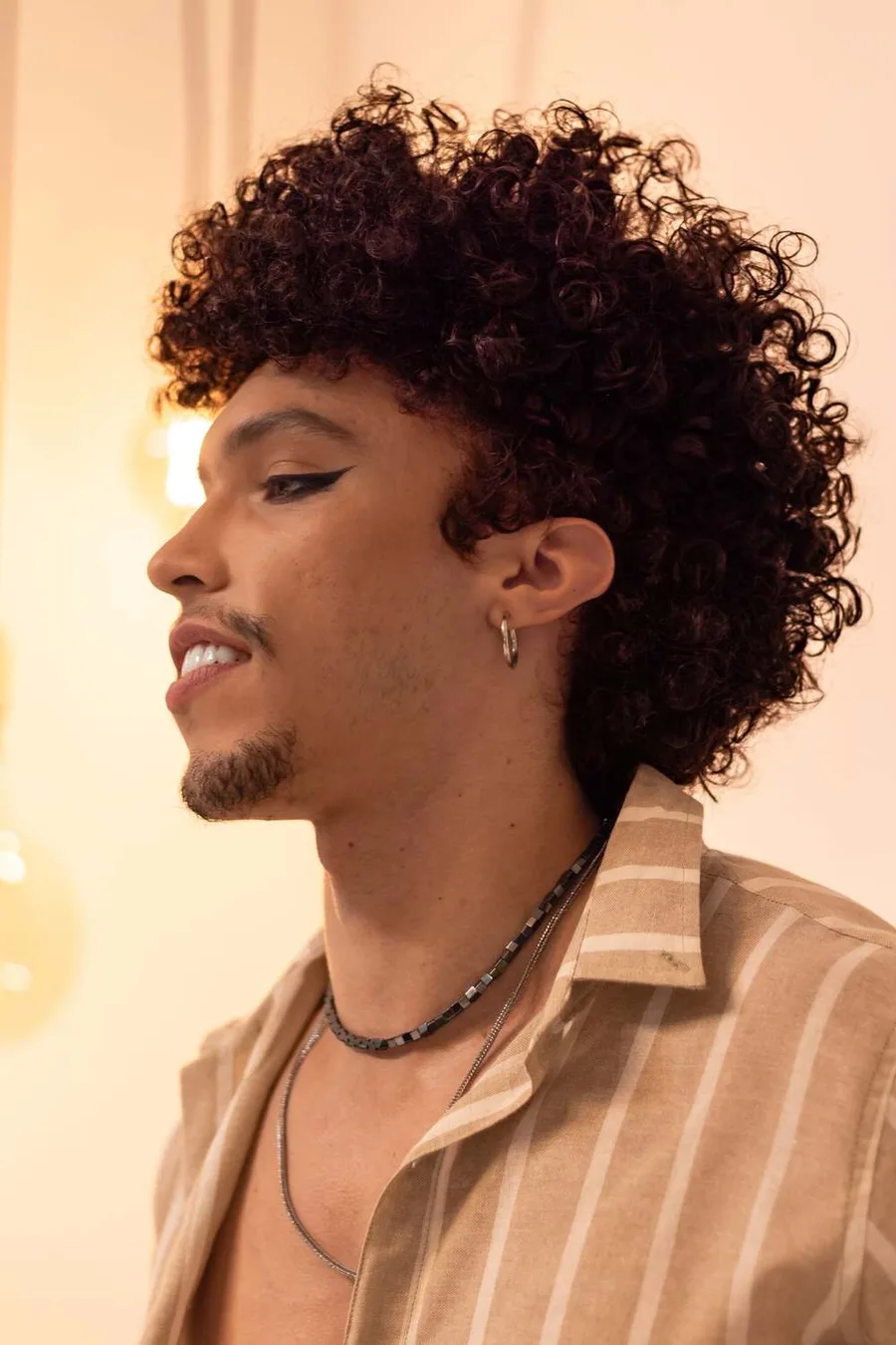 4. The curly mullet
