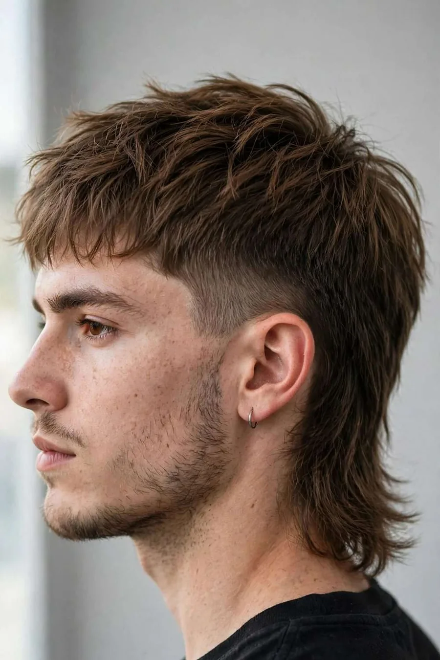 10. Mullet with a low taper