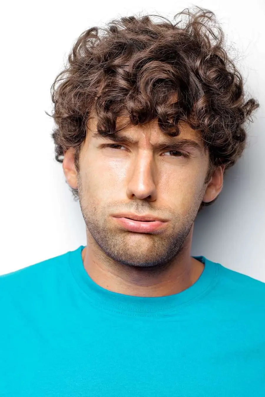 2. The curly wolf cut