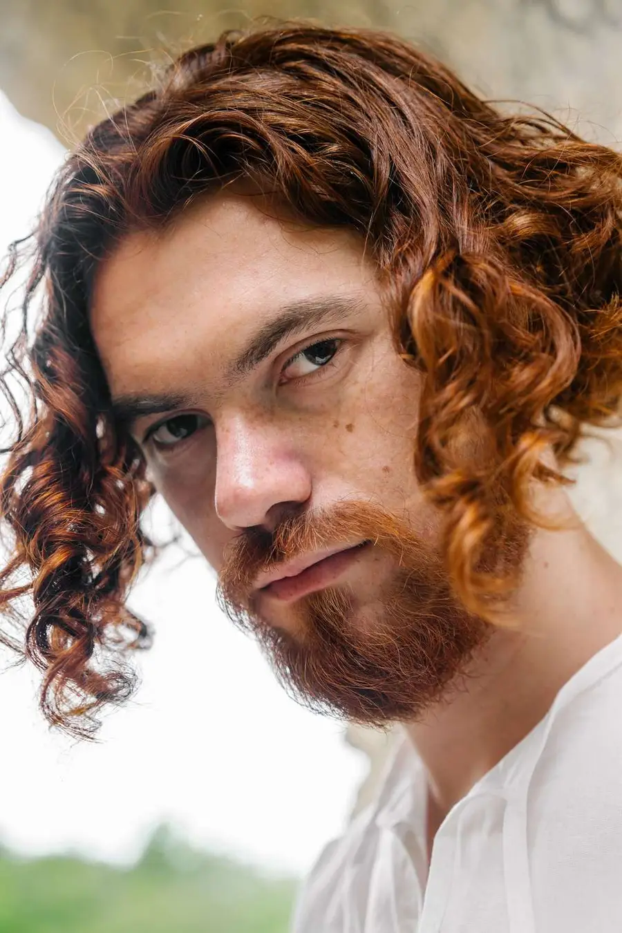 3. The long curly wolf cut