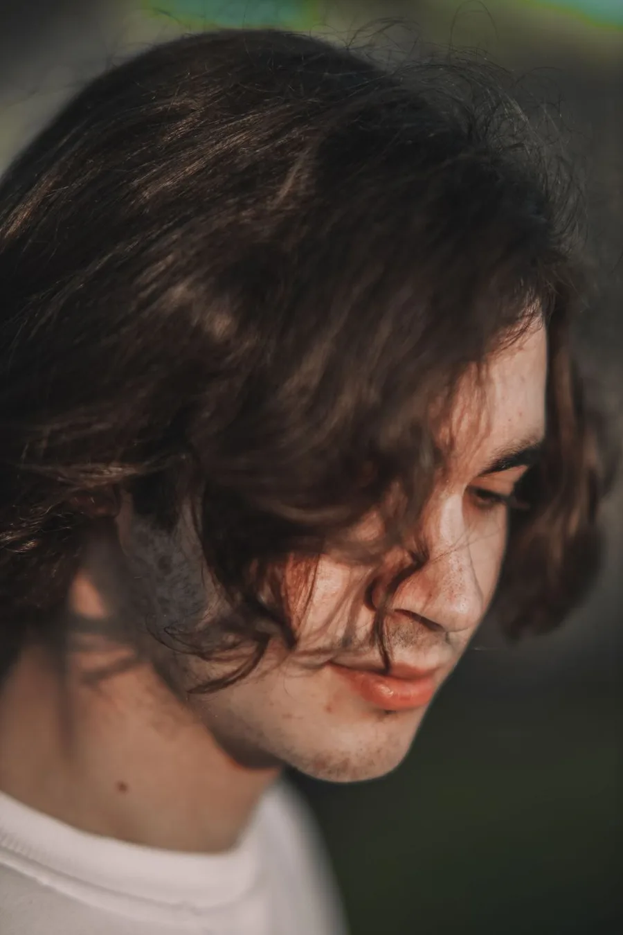 7. Wolf cut with a heavy fringe